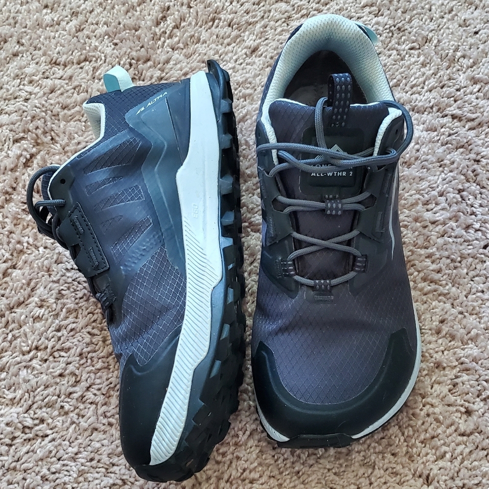 Altra Black and Gray Athletic Shoes with Cushioned Sole